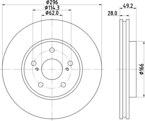 Nisshinbo ND1057K - Гальмівний диск avtolavka.club