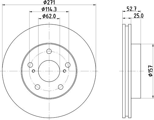 Nisshinbo ND1069K - Гальмівний диск avtolavka.club