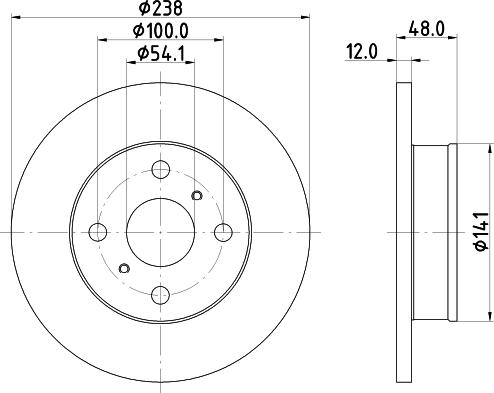 Nisshinbo ND1064K - Гальмівний диск avtolavka.club