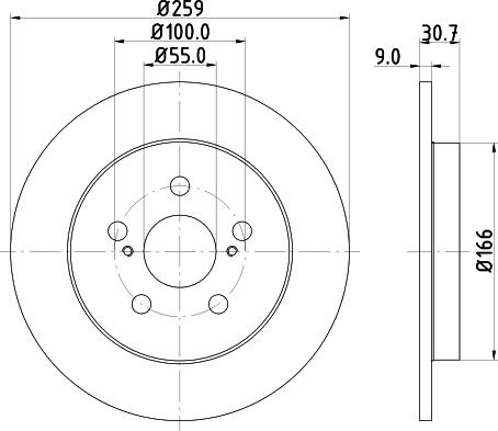 Nisshinbo ND1012K - Гальмівний диск avtolavka.club