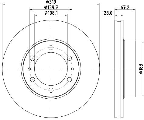 Nisshinbo ND1034K - Гальмівний диск avtolavka.club