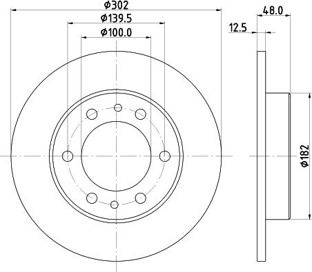 Nisshinbo ND1163K - Гальмівний диск avtolavka.club