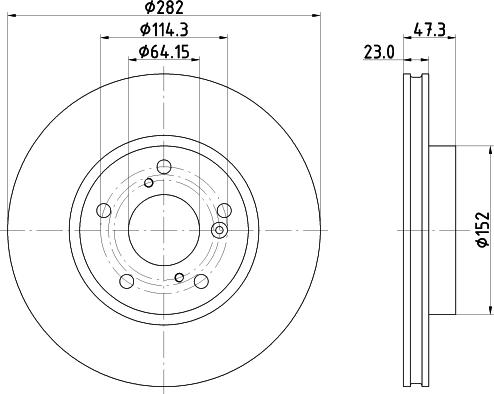 Nisshinbo ND8056K - Гальмівний диск avtolavka.club