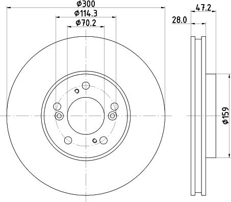 Nisshinbo ND8013K - Гальмівний диск avtolavka.club