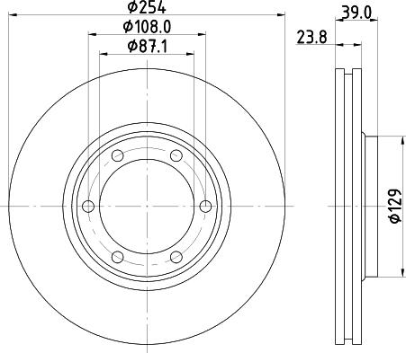 Nisshinbo ND3004K - Гальмівний диск avtolavka.club