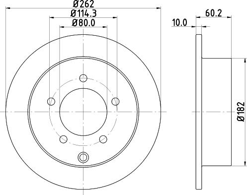 Nisshinbo ND3003K - Гальмівний диск avtolavka.club