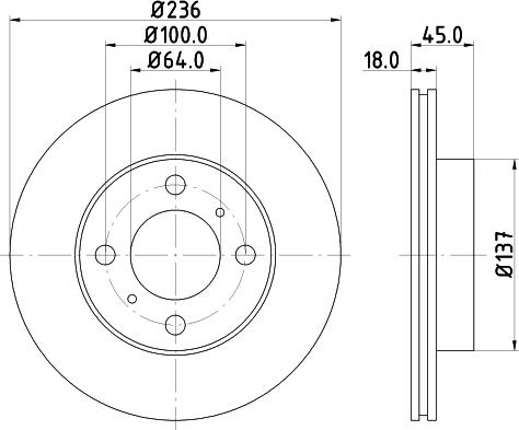 Nisshinbo ND3014 - Гальмівний диск avtolavka.club