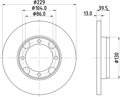 Nisshinbo ND3031 - Гальмівний диск avtolavka.club