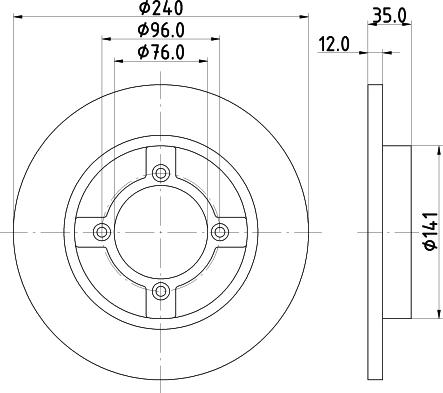 Nisshinbo ND2040 - Гальмівний диск avtolavka.club