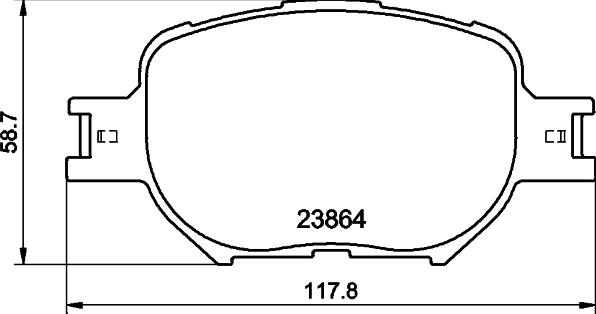 Textar 2386417 - Гальмівні колодки, дискові гальма avtolavka.club