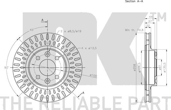 NK 313996 - Гальмівний диск avtolavka.club