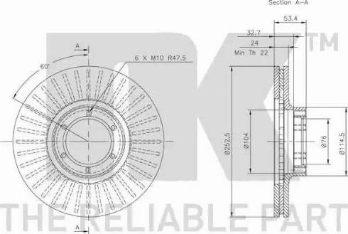 NK 313905 - Гальмівний диск avtolavka.club