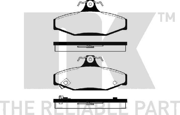 NK 229214 - Гальмівні колодки, дискові гальма avtolavka.club