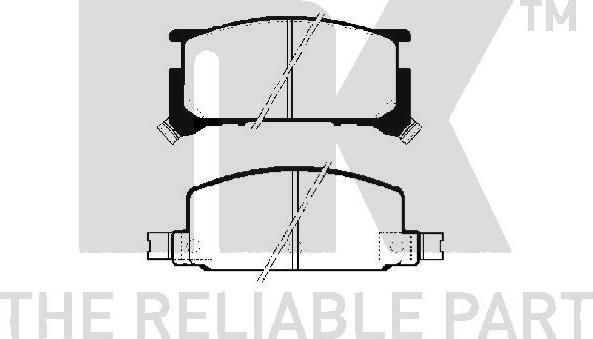 NK 224404 - Гальмівні колодки, дискові гальма avtolavka.club