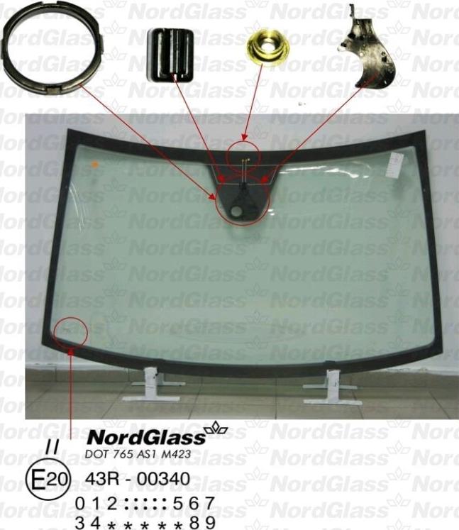 NordGlass 4044996 - Вітрове скло avtolavka.club