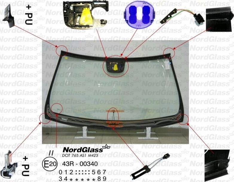 NordGlass 4044990 - Вітрове скло avtolavka.club