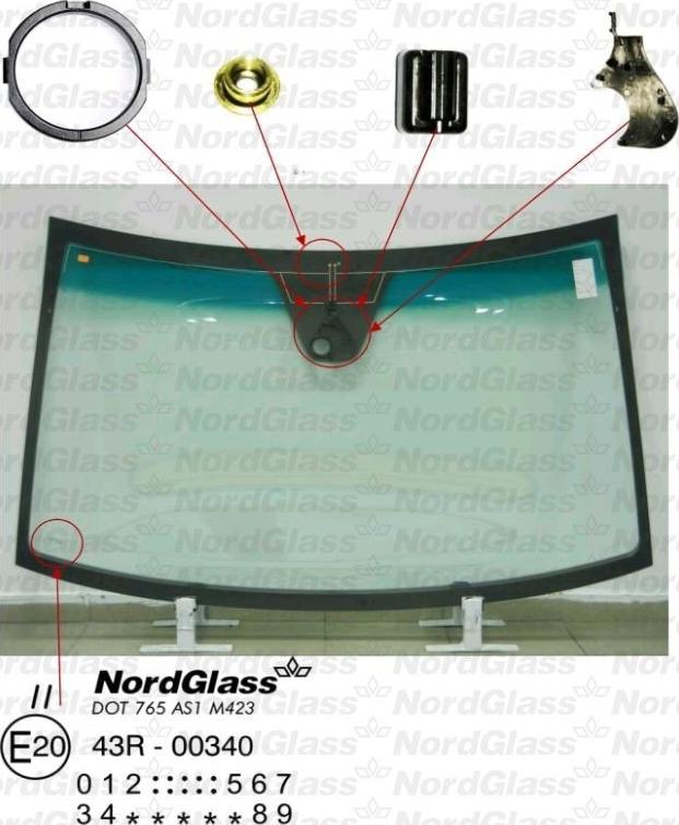 NordGlass 4044998 - Вітрове скло avtolavka.club