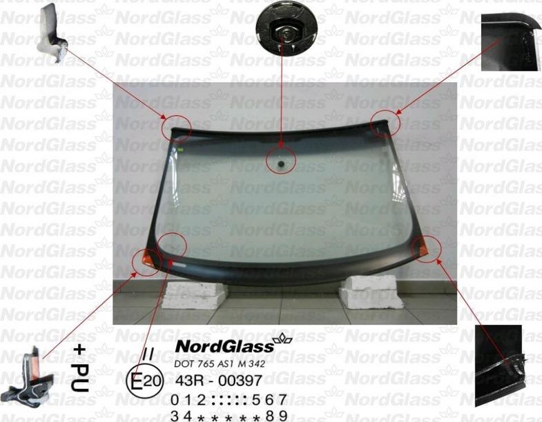 NordGlass 4044455 - Вітрове скло avtolavka.club