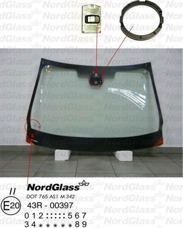 NordGlass 4044580 - Вітрове скло avtolavka.club