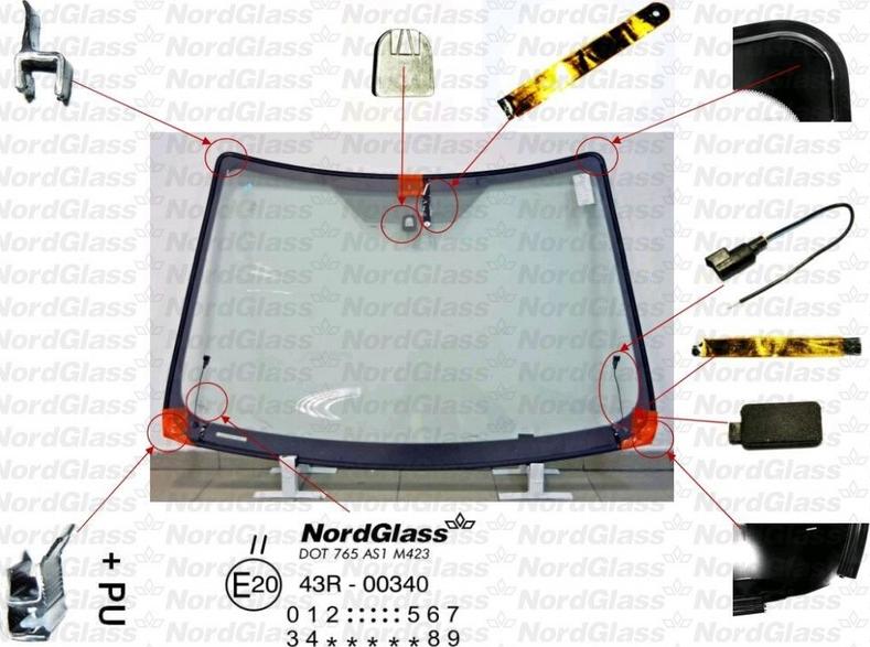 NordGlass 4044120 - Вітрове скло avtolavka.club