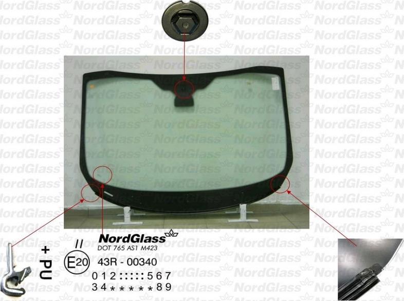 NordGlass 4044858 - Вітрове скло avtolavka.club