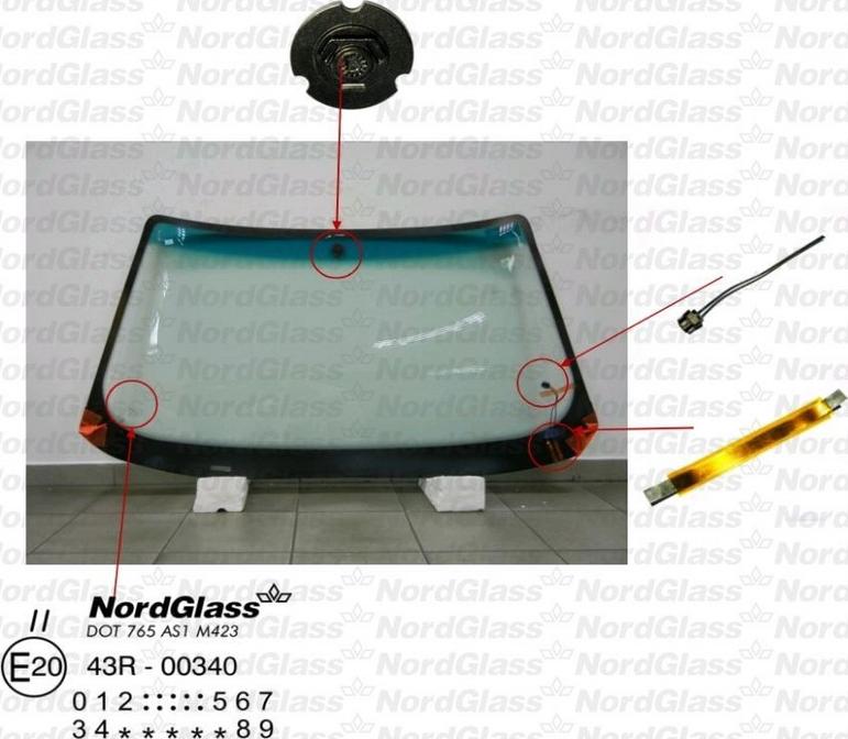 NordGlass 4044231 - Вітрове скло avtolavka.club