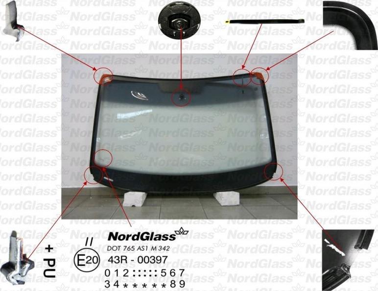 NordGlass 4045428 - Вітрове скло avtolavka.club