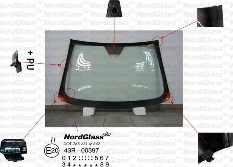 NordGlass 4045578 - Вітрове скло avtolavka.club