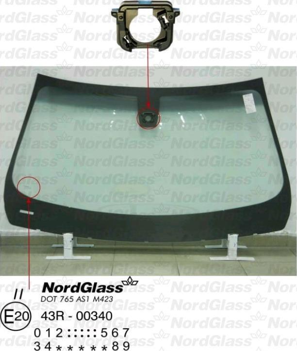 NordGlass 4045042 - Вітрове скло avtolavka.club