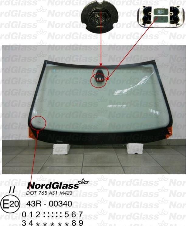 NordGlass 4045061 - Вітрове скло avtolavka.club