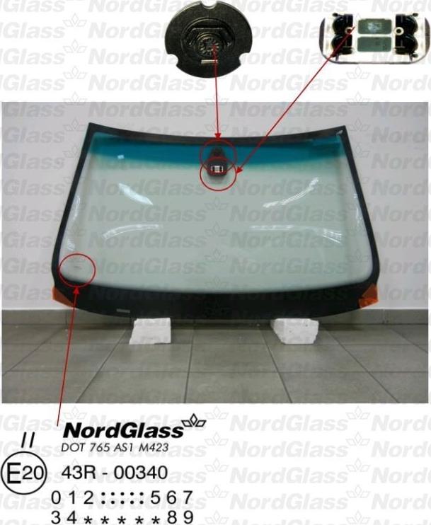 NordGlass 4045062 - Вітрове скло avtolavka.club