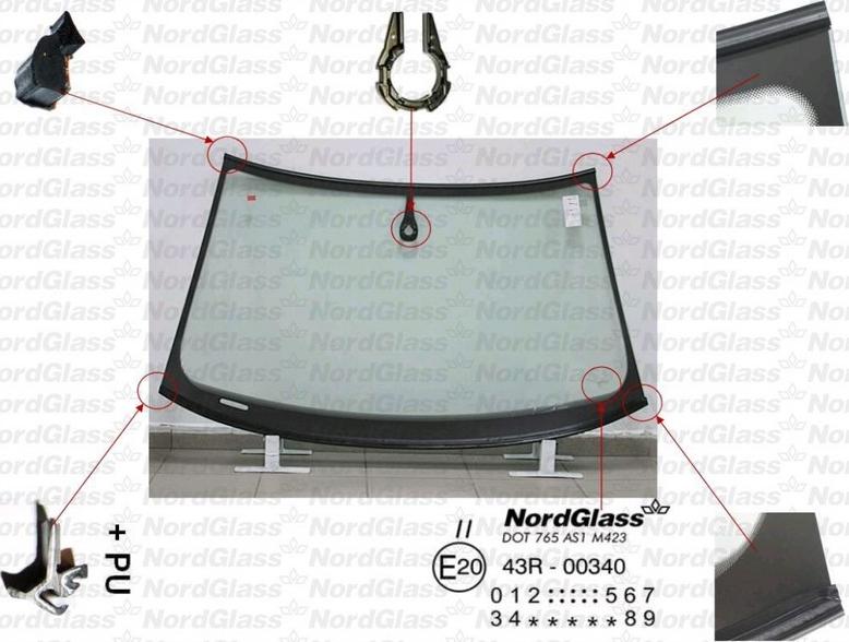 NordGlass 4045846 - Вітрове скло avtolavka.club