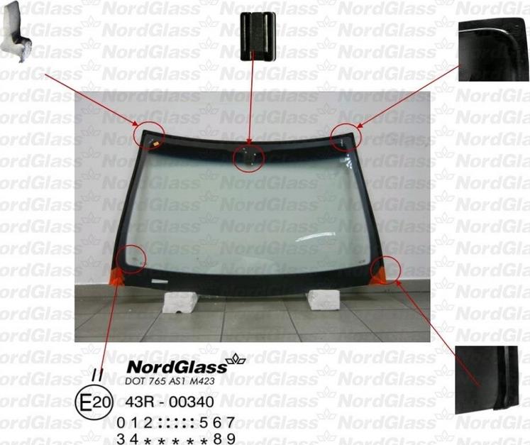 NordGlass 4045341 - Вітрове скло avtolavka.club