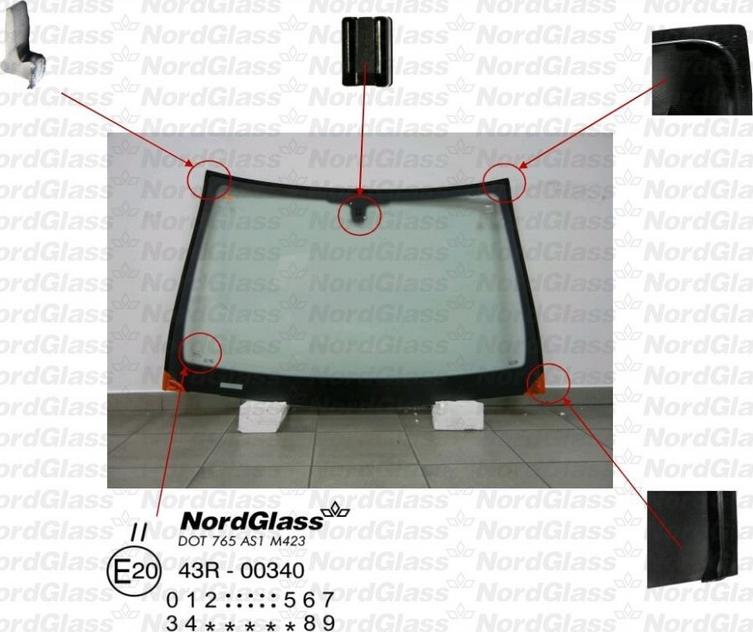 NordGlass 4045342 - Вітрове скло avtolavka.club