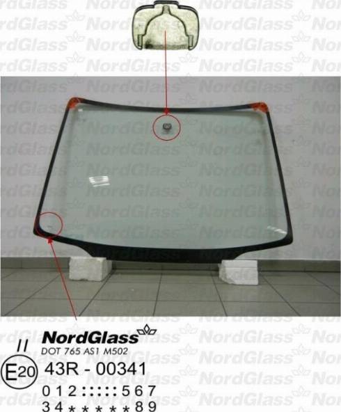 NordGlass 4046996 - Вітрове скло avtolavka.club