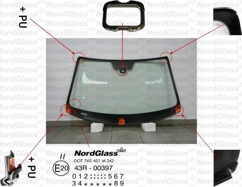 NordGlass 4043965 - Вітрове скло avtolavka.club