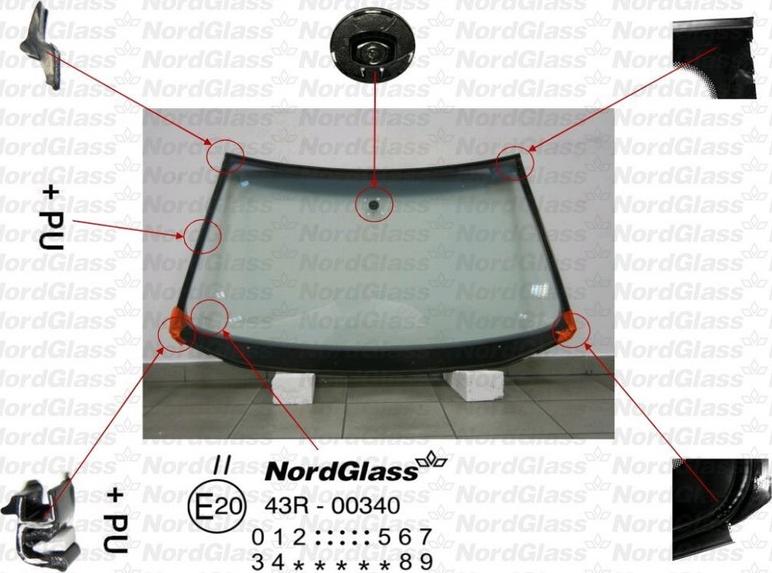 NordGlass 4043469 - Вітрове скло avtolavka.club