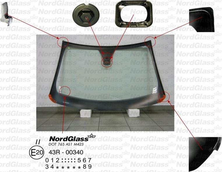 NordGlass 4043484 - Вітрове скло avtolavka.club