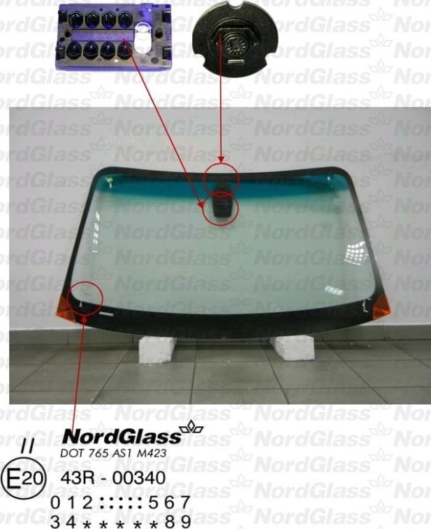 NordGlass 4043550 - Вітрове скло avtolavka.club