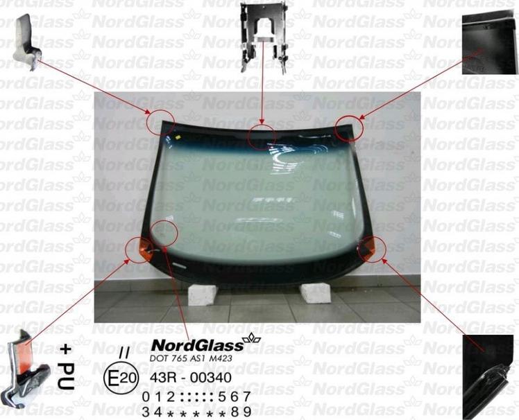 NordGlass 4043699 - Вітрове скло avtolavka.club