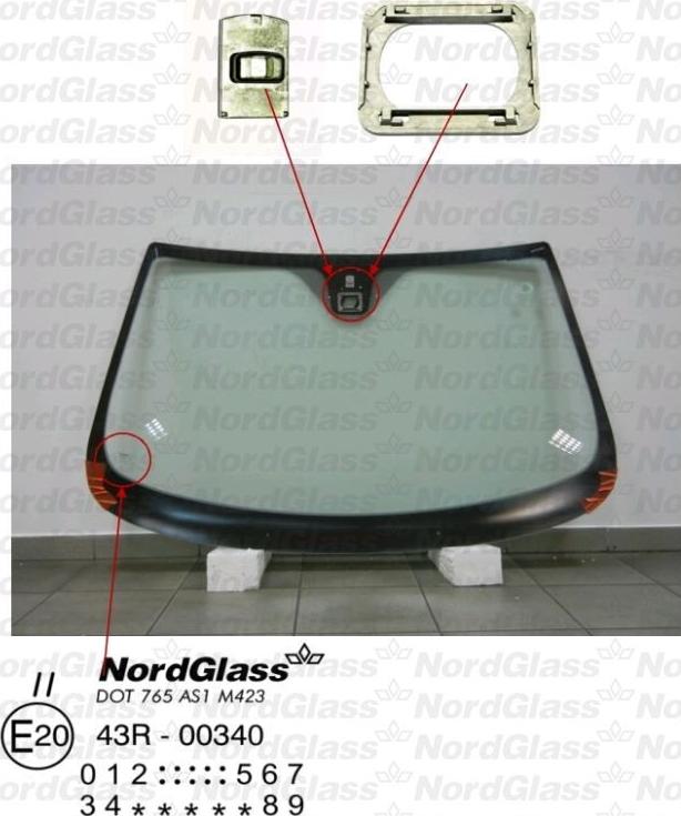 NordGlass 4043607 - Вітрове скло avtolavka.club