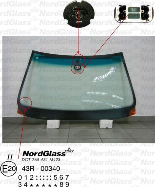 NordGlass 4043615 - Вітрове скло avtolavka.club