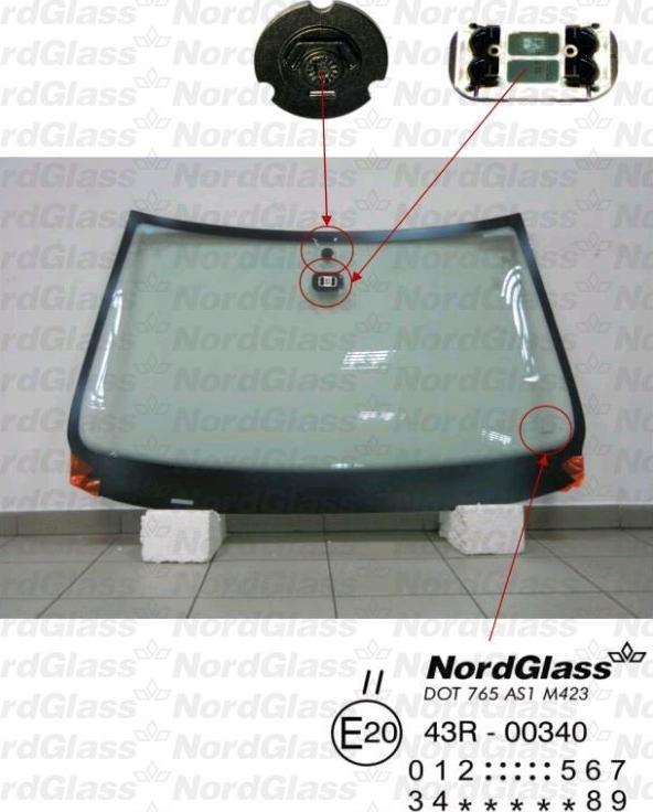 NordGlass 4043616 - Вітрове скло avtolavka.club