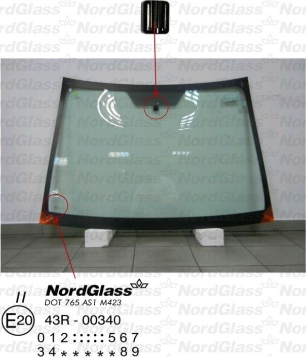 NordGlass 4043886 - Вітрове скло avtolavka.club