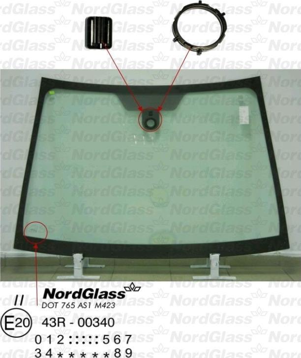 NordGlass 4043887 - Вітрове скло avtolavka.club