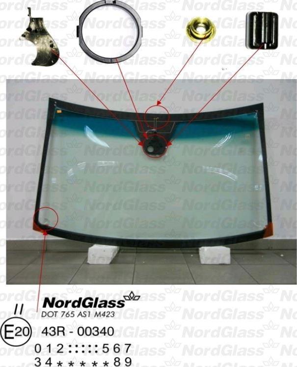 NordGlass 4043823 - Вітрове скло avtolavka.club