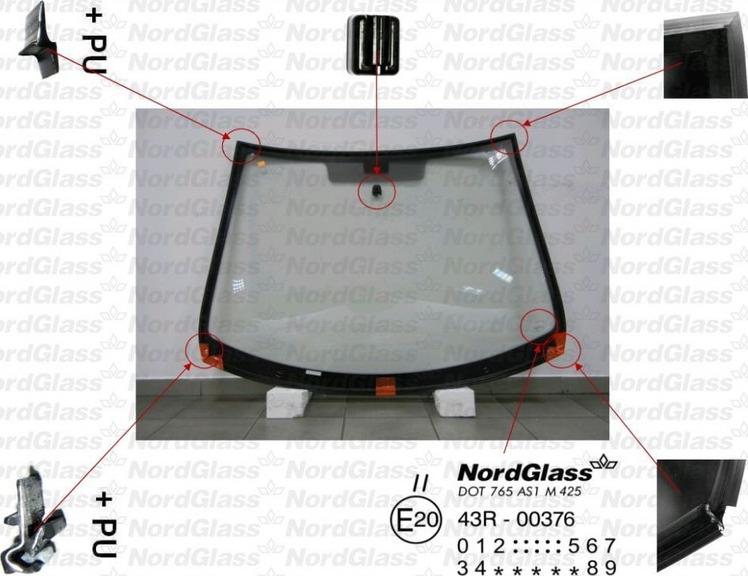 NordGlass 4043295 - Вітрове скло avtolavka.club