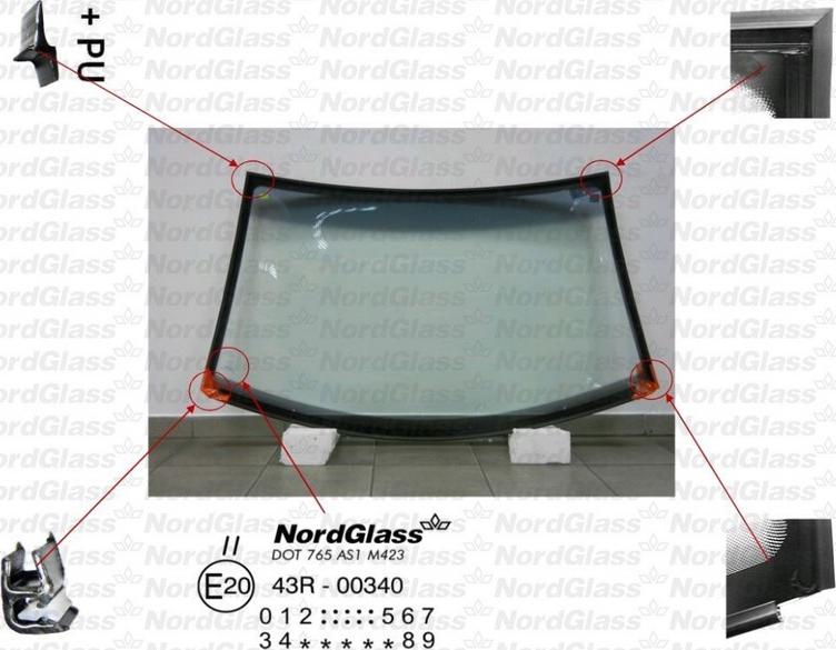 NordGlass 4043292 - Вітрове скло avtolavka.club