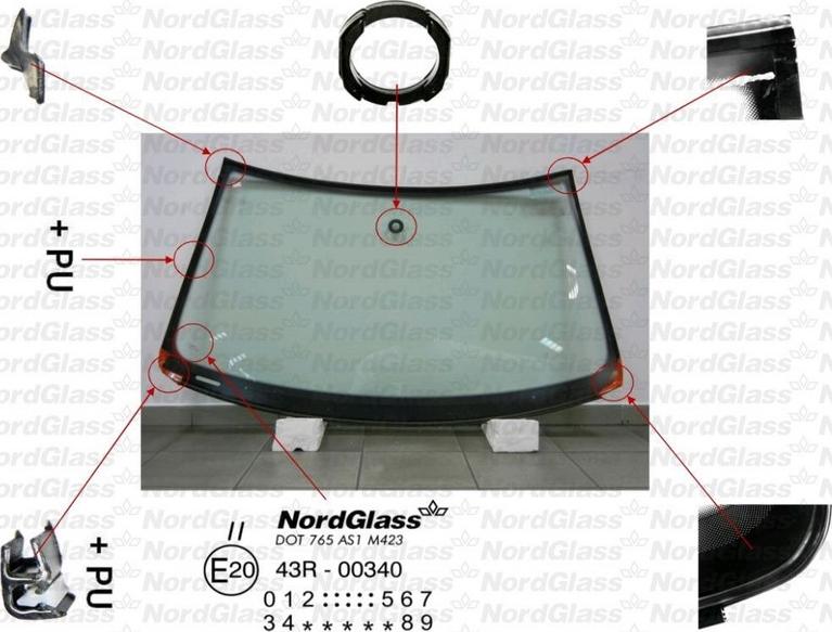 NordGlass 4043253 - Вітрове скло avtolavka.club