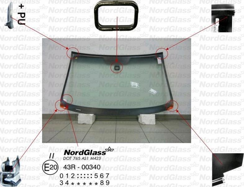 NordGlass 4044067 - Вітрове скло avtolavka.club